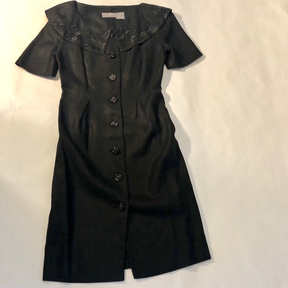 Liz Claiborne Black Linen Dress